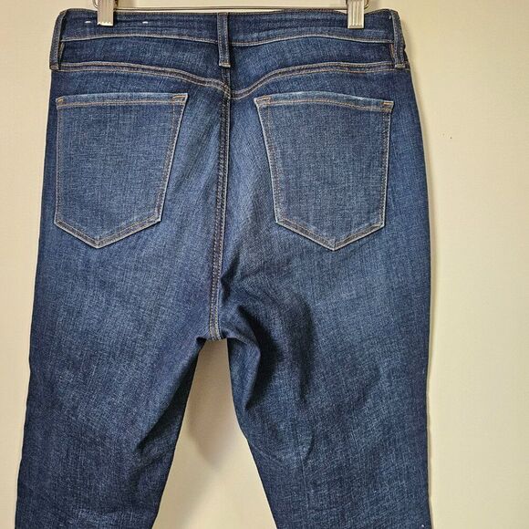 EUC ANN TAYLOR LOFT MADE AND LOVED CURVY KICK CROP JEANS SIZE 10 /30 - Picture 5 of 16